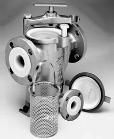 MODEL 72L (Tefzel Lined) Simplex Strainers