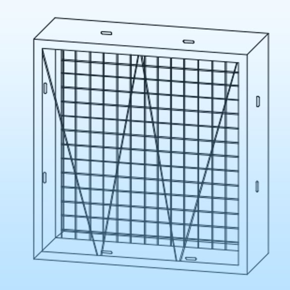 metal holding frames for air filters